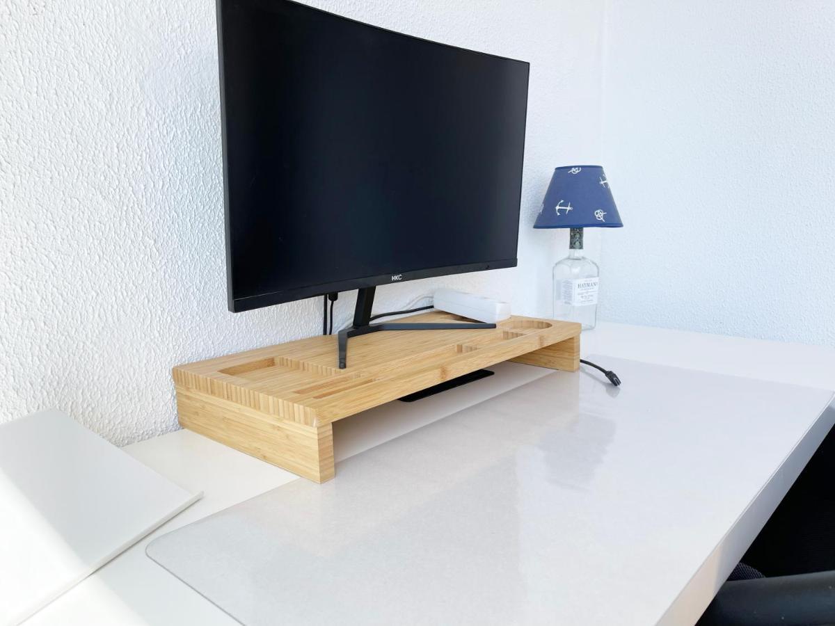 Panoramic Seaview - 2 Bedroom, Main Ave, 15 Min Walk Beach, Workspace Albufeira Eksteriør bilde