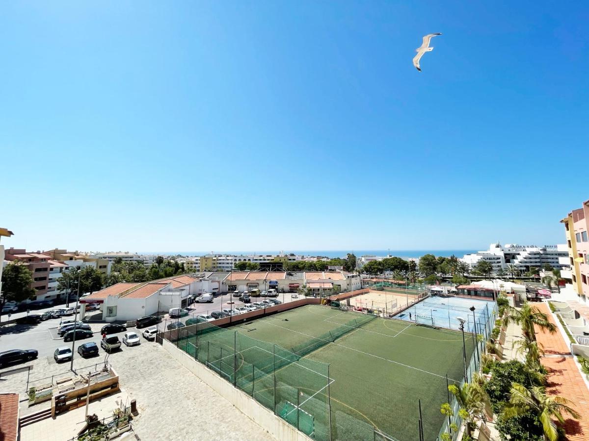 Panoramic Seaview - 2 Bedroom, Main Ave, 15 Min Walk Beach, Workspace Albufeira Eksteriør bilde