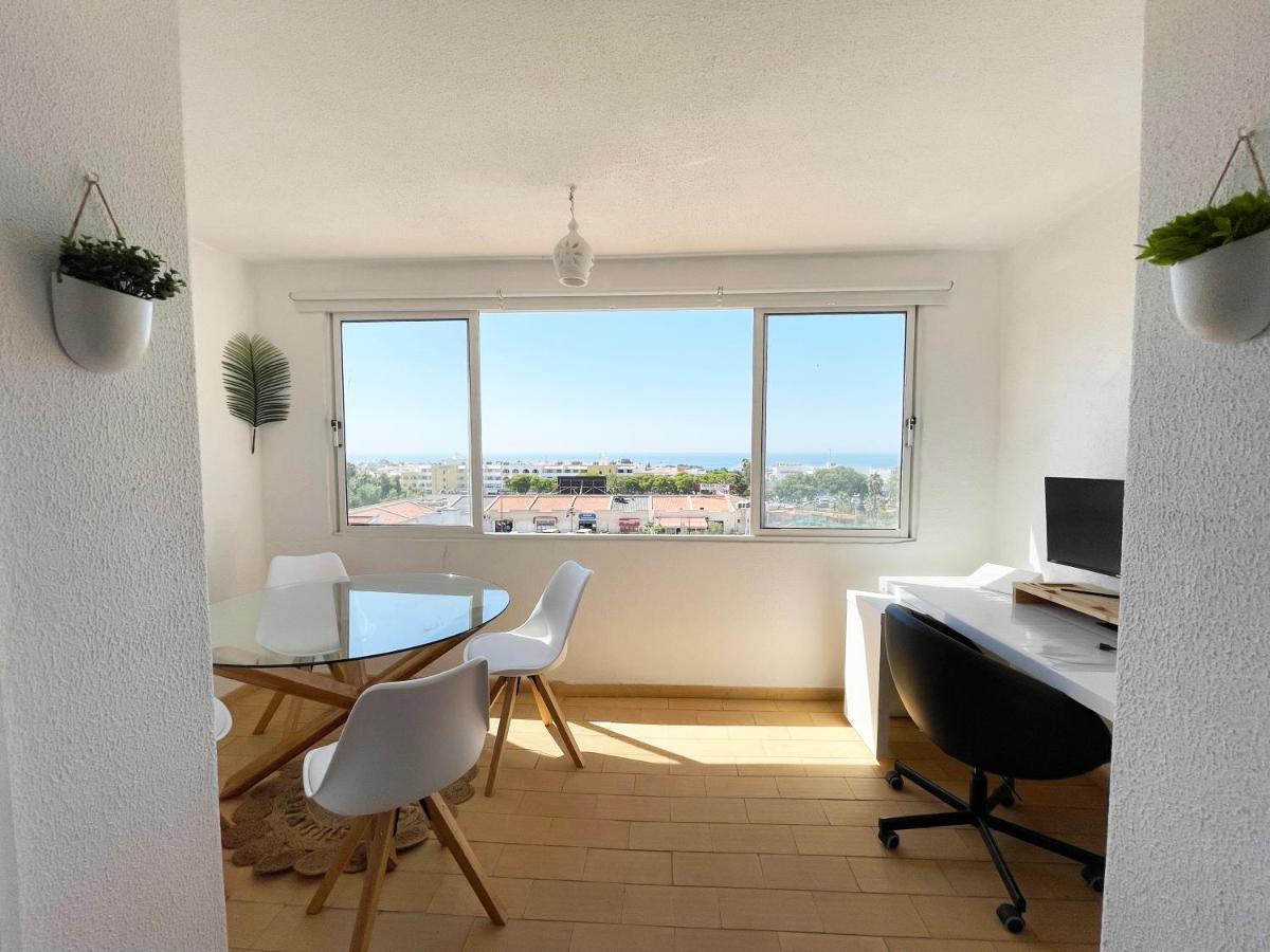 Panoramic Seaview - 2 Bedroom, Main Ave, 15 Min Walk Beach, Workspace Albufeira Eksteriør bilde