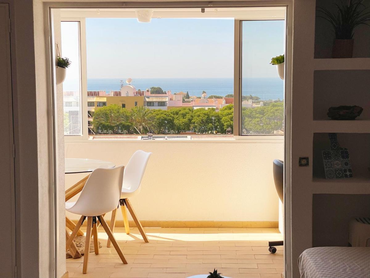 Panoramic Seaview - 2 Bedroom, Main Ave, 15 Min Walk Beach, Workspace Albufeira Eksteriør bilde
