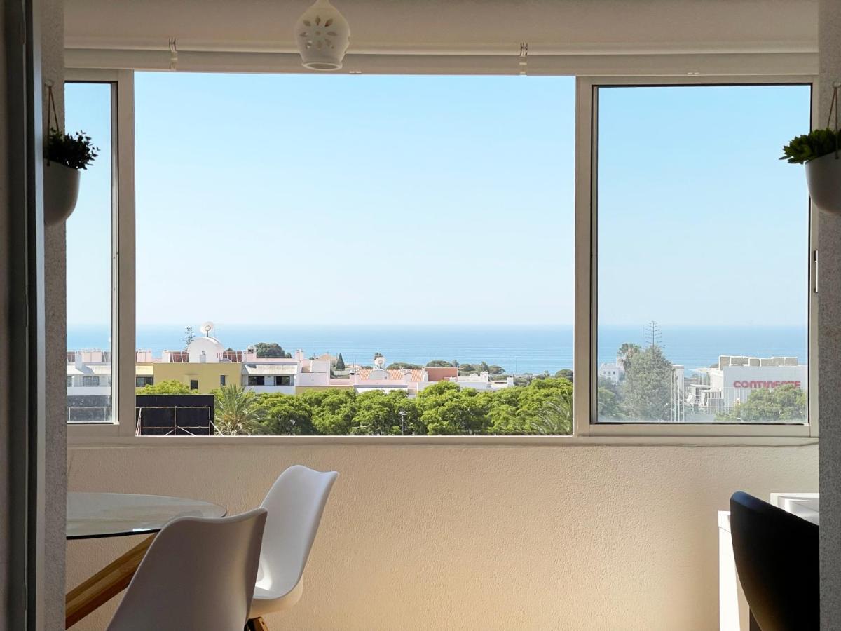 Panoramic Seaview - 2 Bedroom, Main Ave, 15 Min Walk Beach, Workspace Albufeira Eksteriør bilde