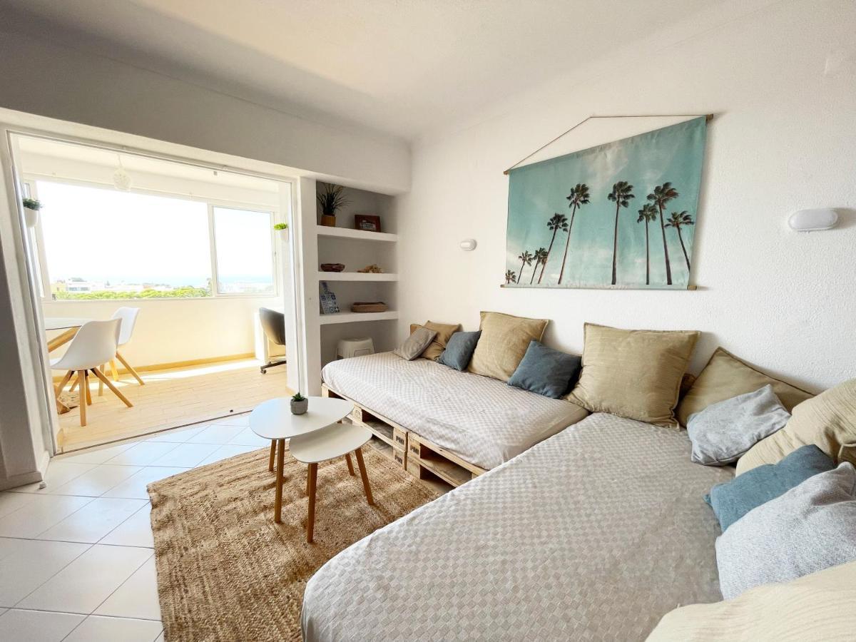 Panoramic Seaview - 2 Bedroom, Main Ave, 15 Min Walk Beach, Workspace Albufeira Eksteriør bilde